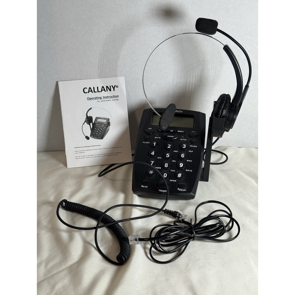 Call Center Telephone Headset Caller-ID Over The Ear With Mic (HT500)/Callany
